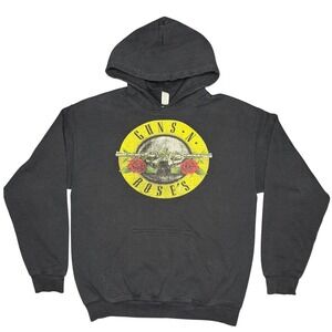 Guns N' Roses Hoodie Size M Black Graphic Band Pullover